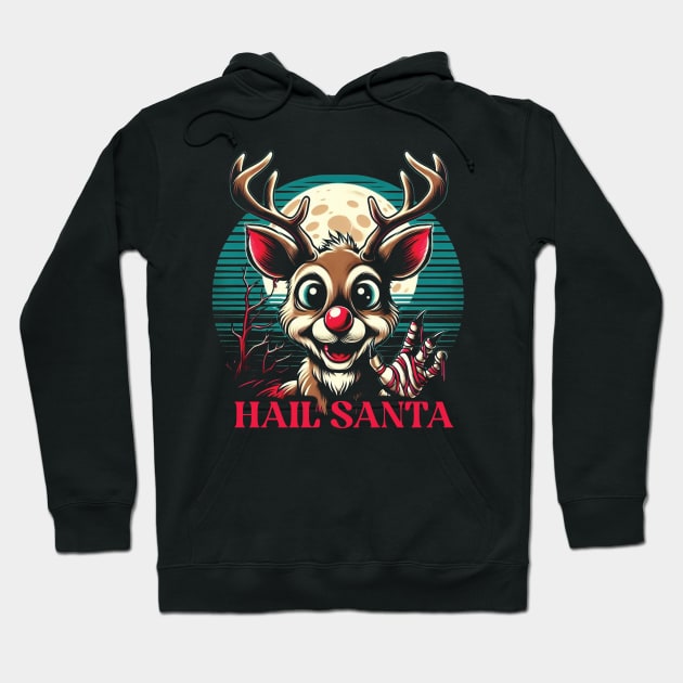 Hail Santa Hoodie by Trendsdk